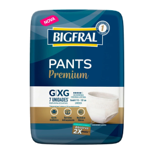 Fralda Pants Adulto Bigfral Com 7 Tam G/Xg Un