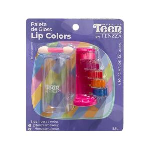 Paleta De Gloss Lip Colors Teen By Fenzza 3,5g