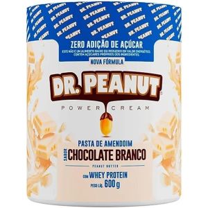 PASTA DE AMENDOIM DR PEANUT CHOCOLATE BRANCO 600G
