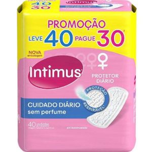 Intimus Protetor Diário sem Perfume 40 Unidades Leve 40 Pague 30