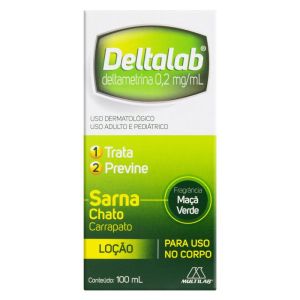 Deltalab 0,2mg/mL Caixa com 1 Frasco com 100mL de Loção de Uso Dermatológico