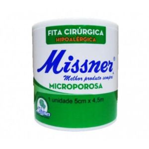Fita Cirúrgica Missner Microporosa Flexível 5Cm X 4,5M
