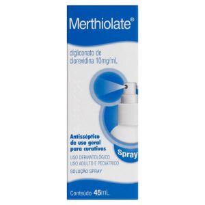 Merthiolate 10mg/mL Caixa com 1 Frasco Spray com 45mL de Solução Aquosa de Uso Dermatológico